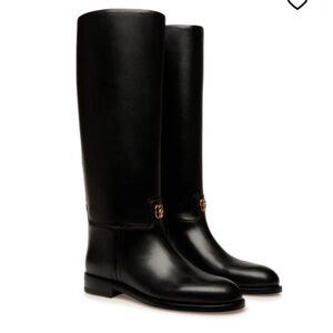 Bally Hollie knee-high leather boots. Retails $1500 size 7.5